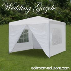 Zeny White outdoor Wedding Party Tent 10' patio Gazebo Canopy Removable Walls